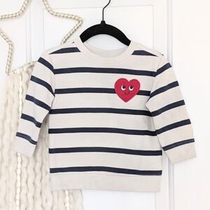 Old Navy Heart Sweatshirt, 6-12m